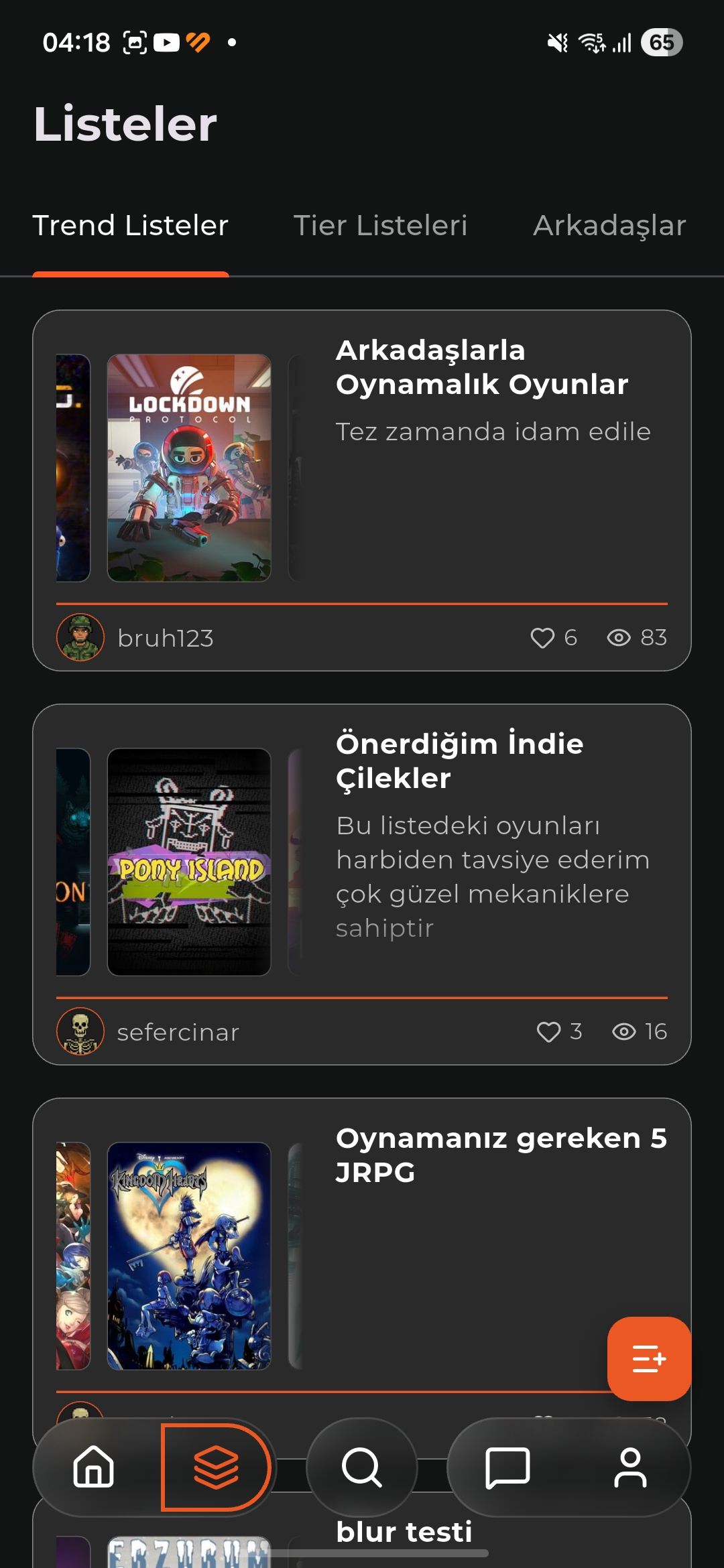 My Lists